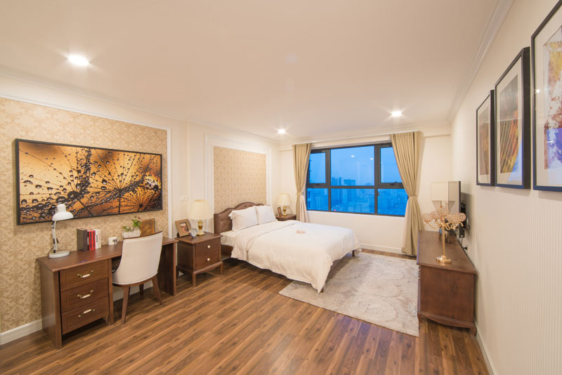 Nội thất sang trọng, hiện đại trong căn hộ TNR Goldmark City.